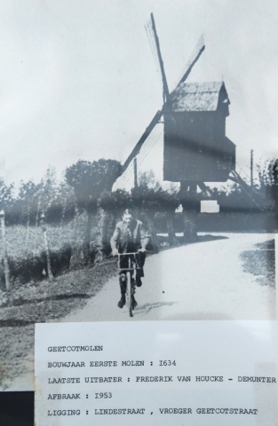 Getekotmolen Lindestraat Zaffelare, foto verzameling Albert Visspoel