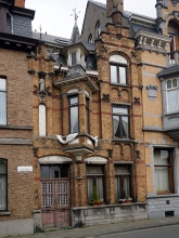 Huis met Sint-Jozefbeeld, foto Vanderstraeten Frederik, 2021