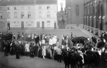 Begrafenis van een familielid Wolters, foto verzameling Vanderstraeten Frederik, 1914