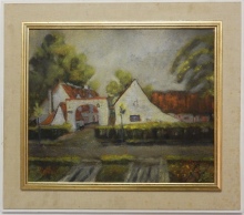 Hoeve Schuurgoed, schilderij Renaat Saey