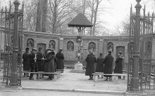 De kapellen op de muur, kwamen van de staken, foto verzameling Raman Gaston