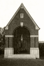 Calvariekapel Gentstraat, foto beeldarchief DSMG, 1947