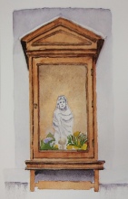 Mariakapel, tekening Boerjan Gilbert, 1988