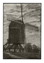 Molen De Clercq, tekening archief Gaston Raman