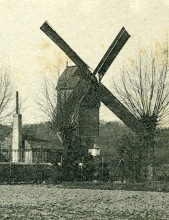 Molen Begijn, detail van ansichtkaart, archief Marcel Vergaelen.