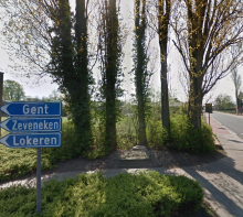 De plaats van de Calvarie, foto GoogleMaps, 2021