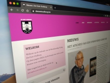 screenshot van onze website